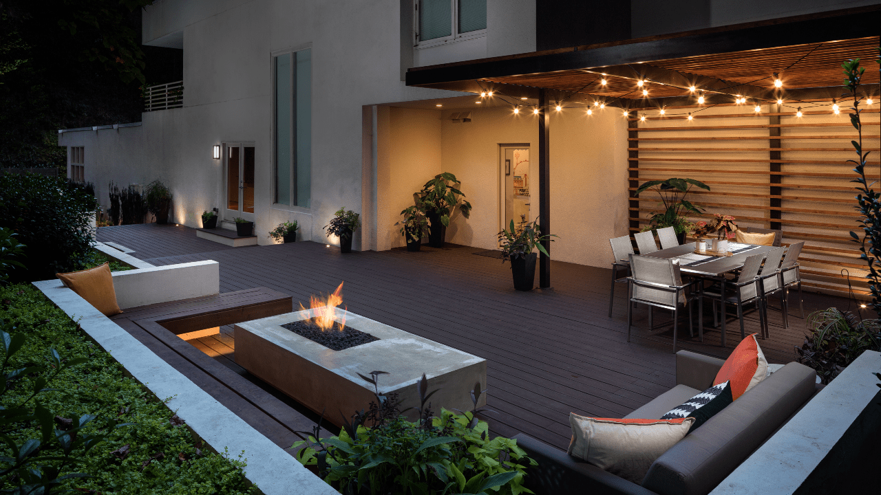 Custom Patio with Fire Feature