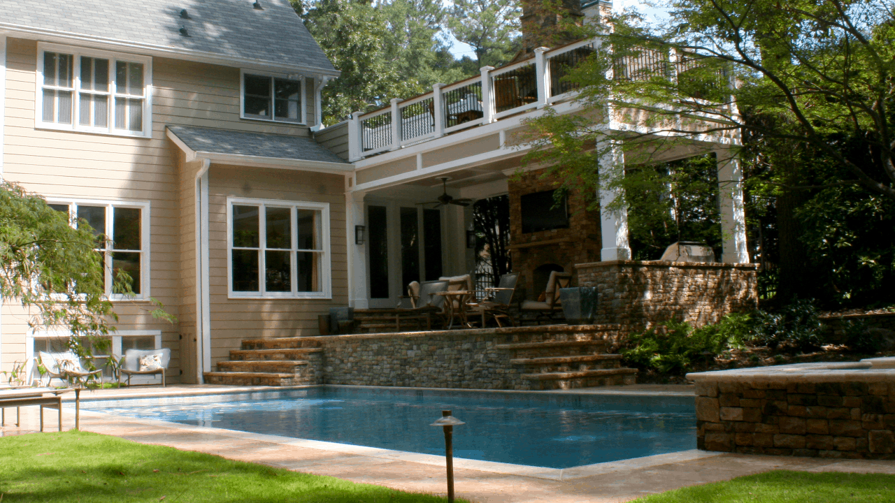 Outdoor Living Space with pool