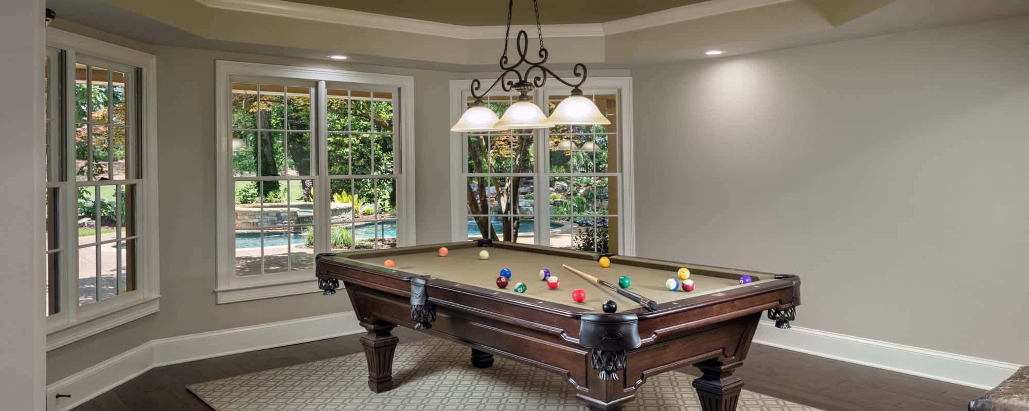 Basement pool table