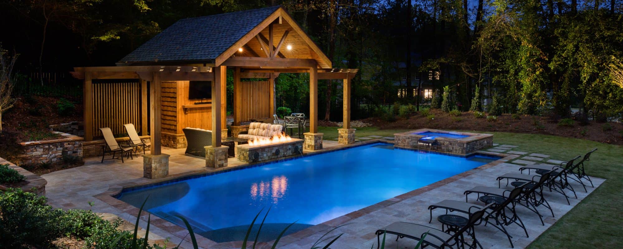 Custom Outdoor Living Space & Pool