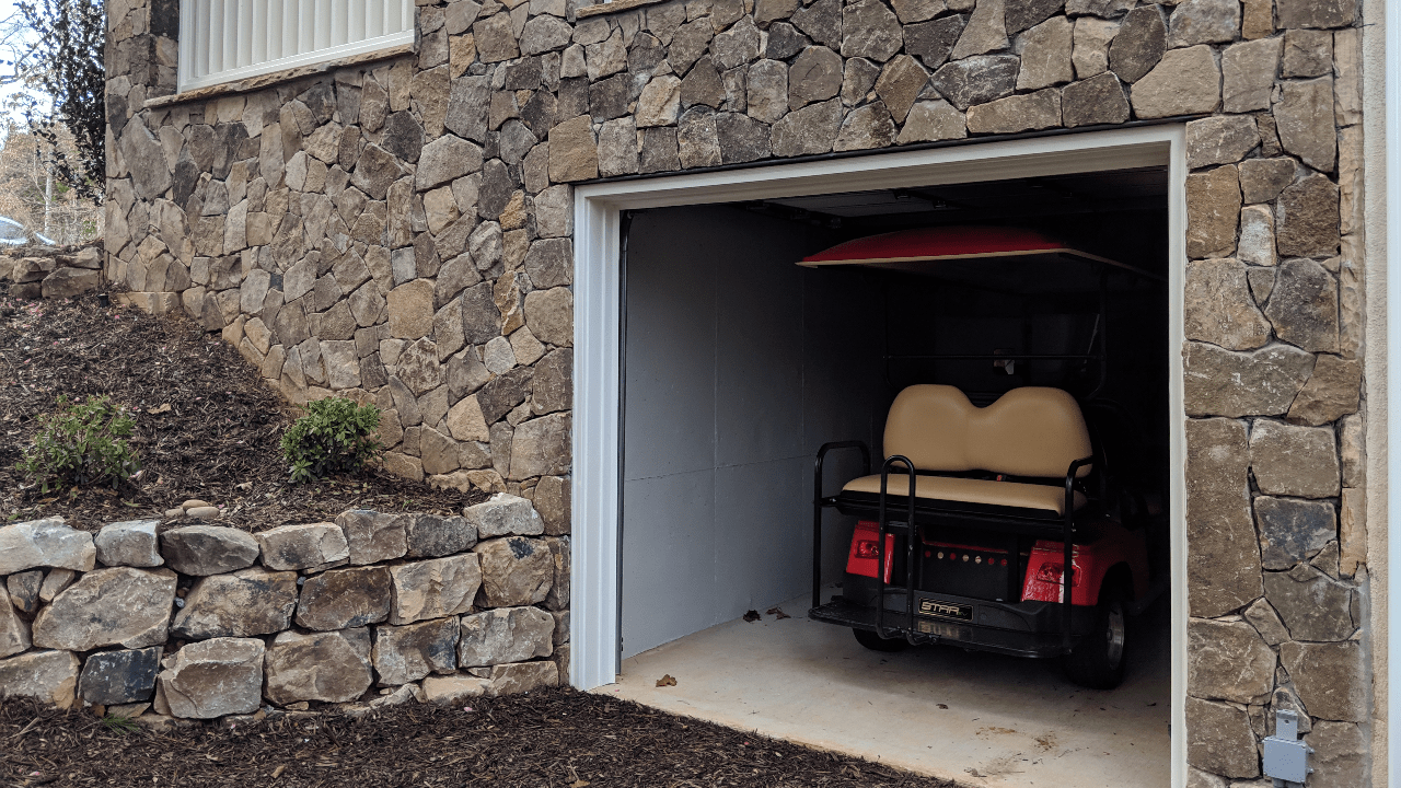 Grand Southern Porch Custom Golf Cart Garage Boyce 