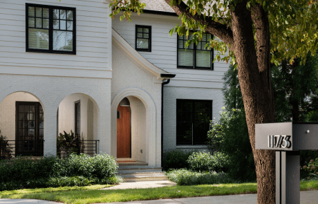 white colored home