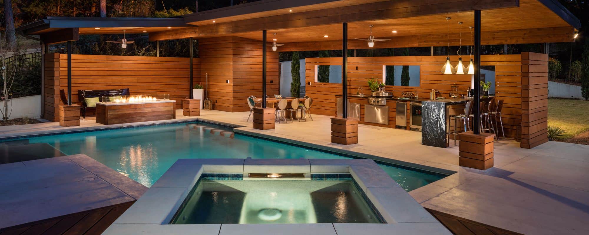 Outdoor Living Space & Custom Pool