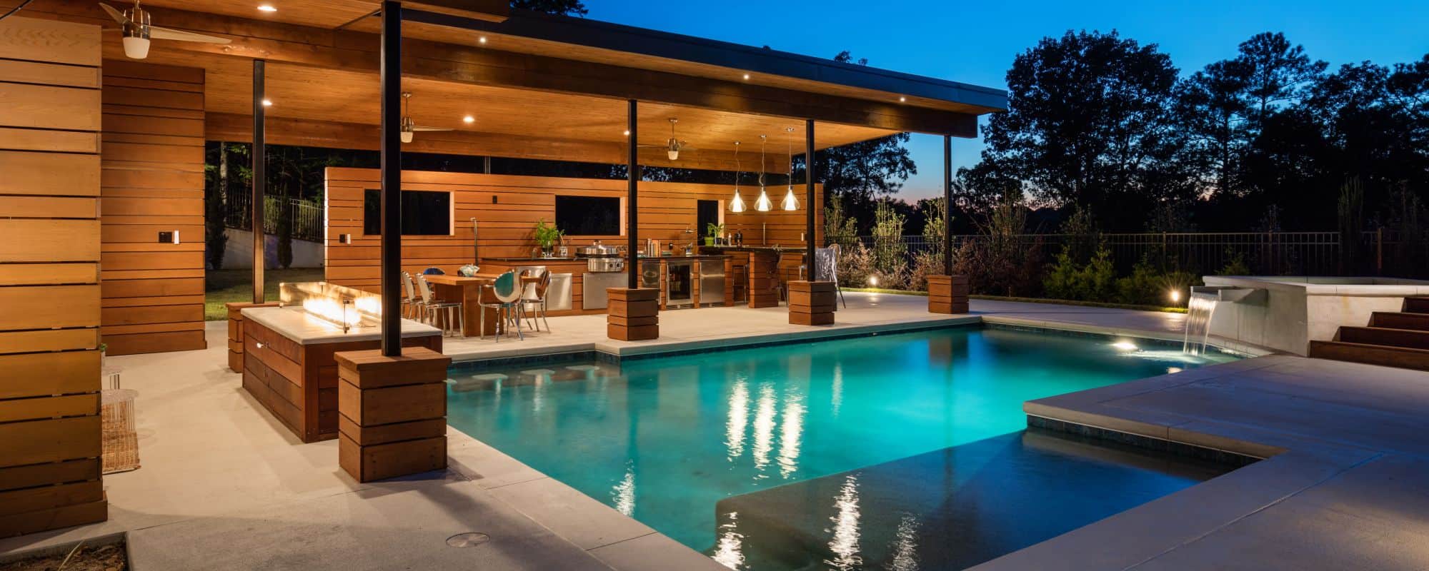 Outdoor Living Space & Custom Pool