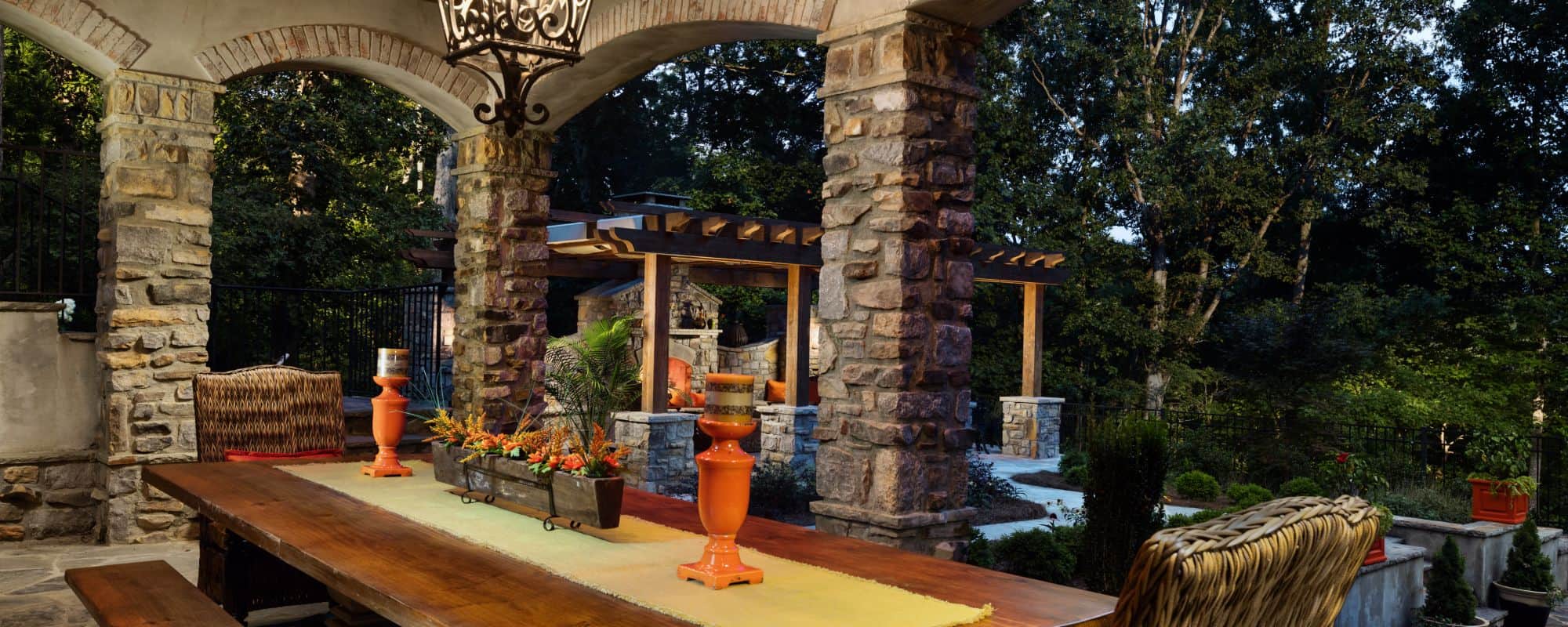 Tuscan Style Outdoor Living Space
