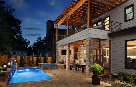 renovated patio with pool