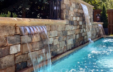 waterfall and pool