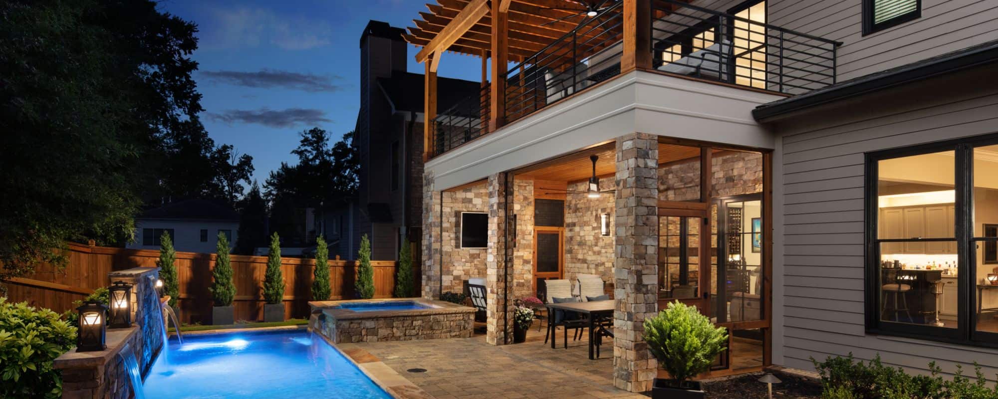 renovated patio with pool