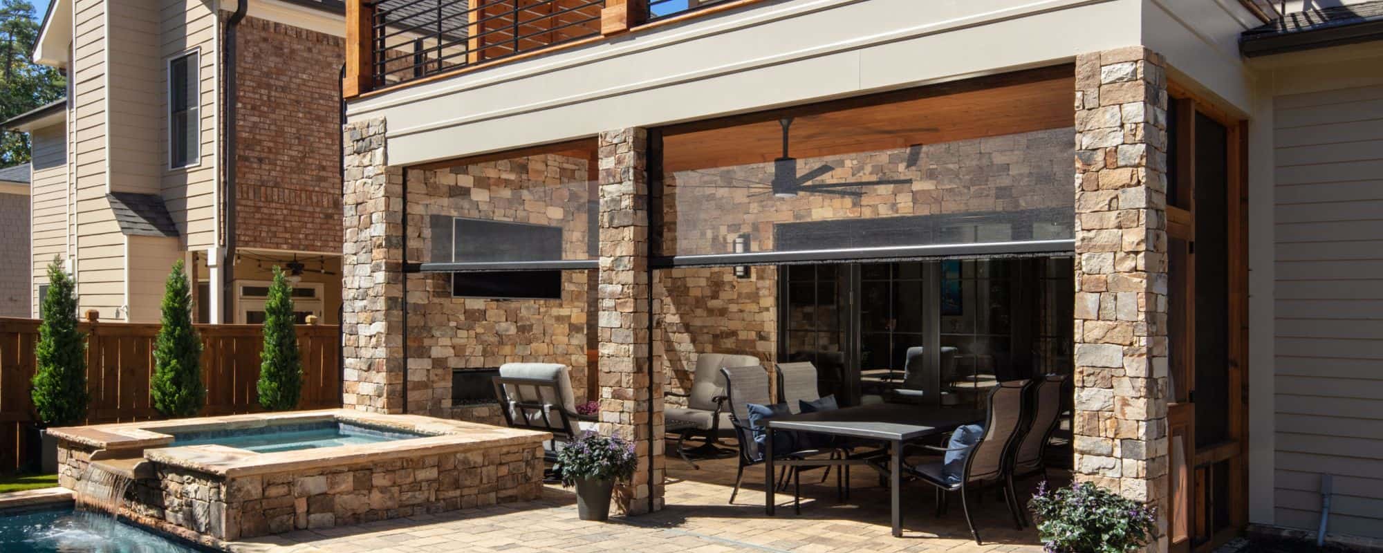 renovated patio with pool