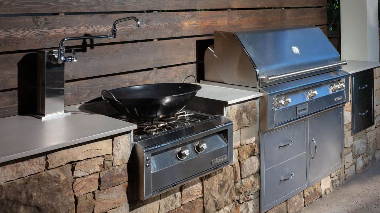 outdoor grill and stove