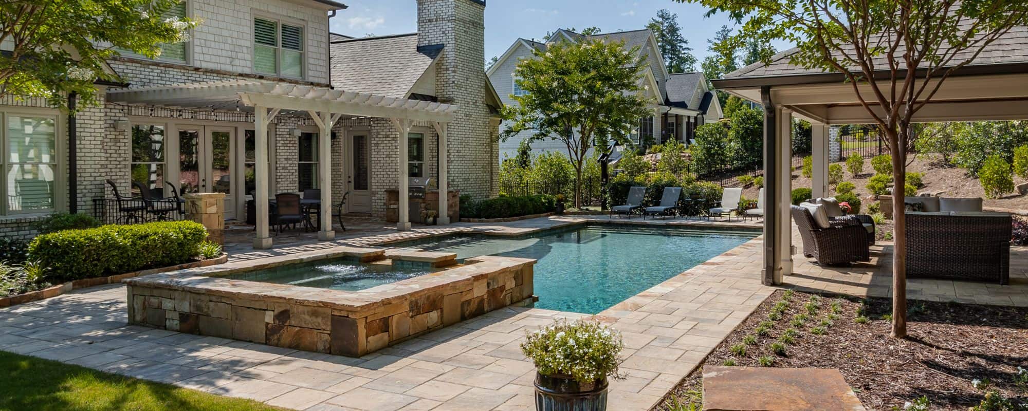Suwanee Pool Design Kitchen, Bath, & Landscape Design & Construction